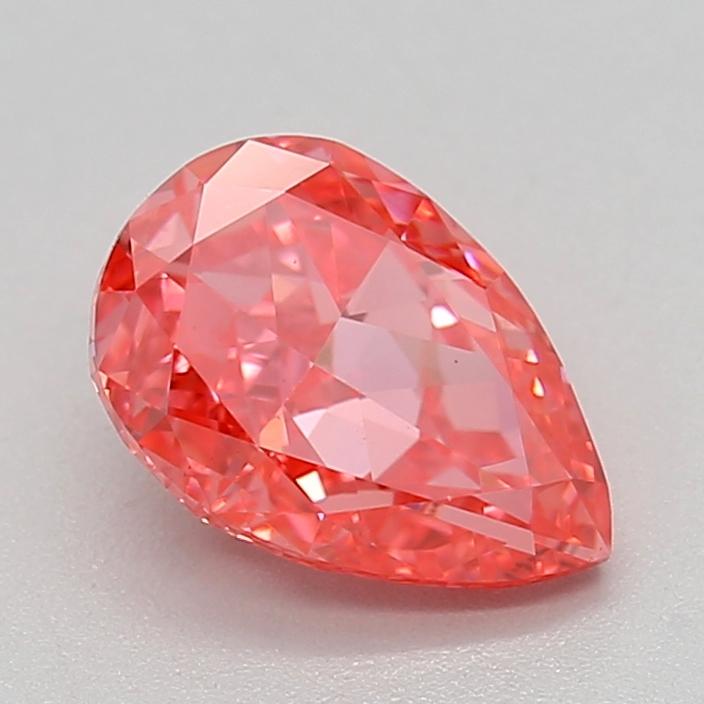 0.77 Ct. Fancy Vivid  Pink Pear Lab Grown Diamond