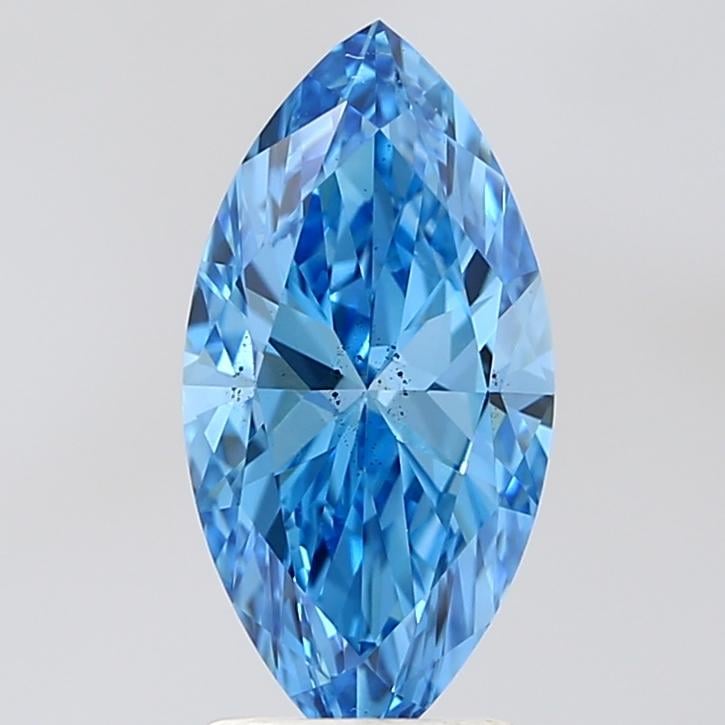 2.01 Ct. Fancy Vivid Blue Marquise Lab Grown Diamond