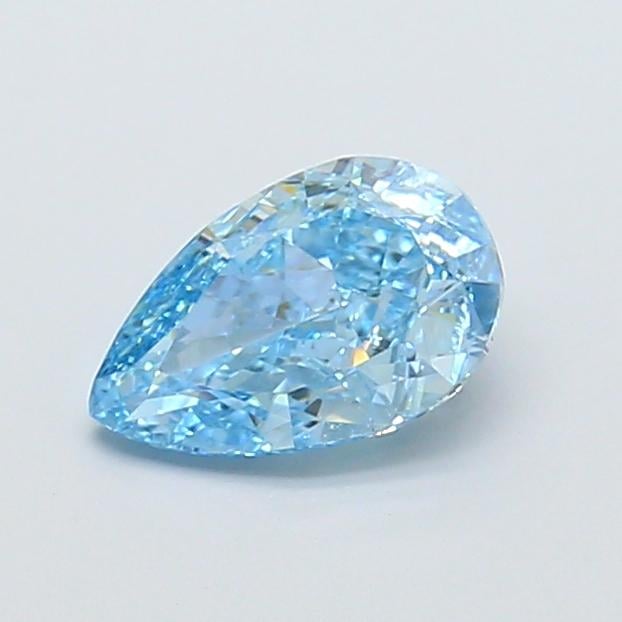 1.09 Ct. Fancy Vivid  Blue Pear Lab Grown Diamond