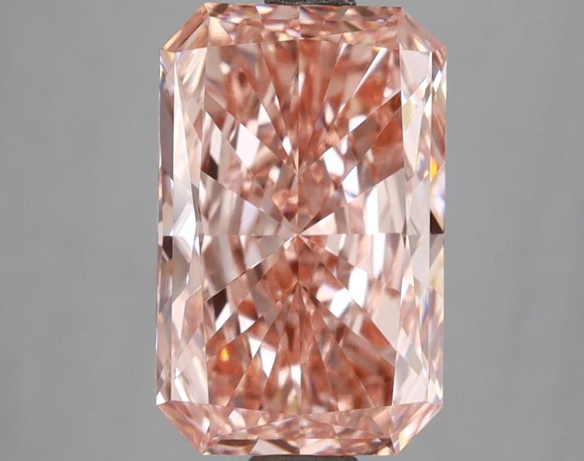 3.17 Ct. Fancy Vivid Pink Radiant Lab Grown Diamond