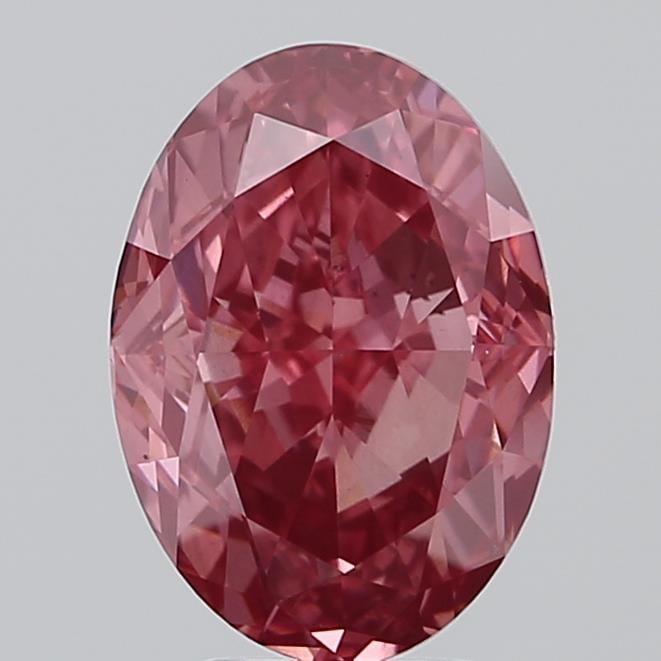 5.05 Ct. Fancy Vivid Pink Oval Lab Grown Diamond