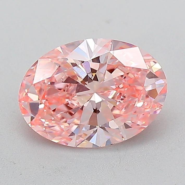 1.59 Ct. Fancy Vivid  Pink Oval Lab Grown Diamond