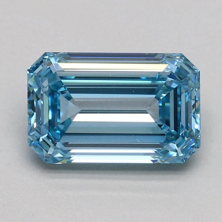 1.01 Ct. Fancy Intense Blue Emerald Lab Grown Diamond