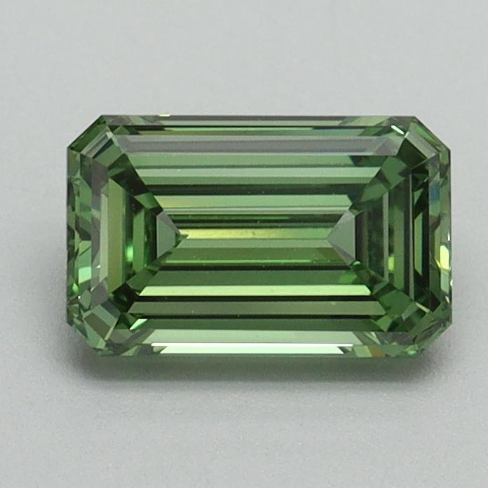 1.00 Ct. Fancy Vivid Pacific Green Emerald Lab Grown Diamond
