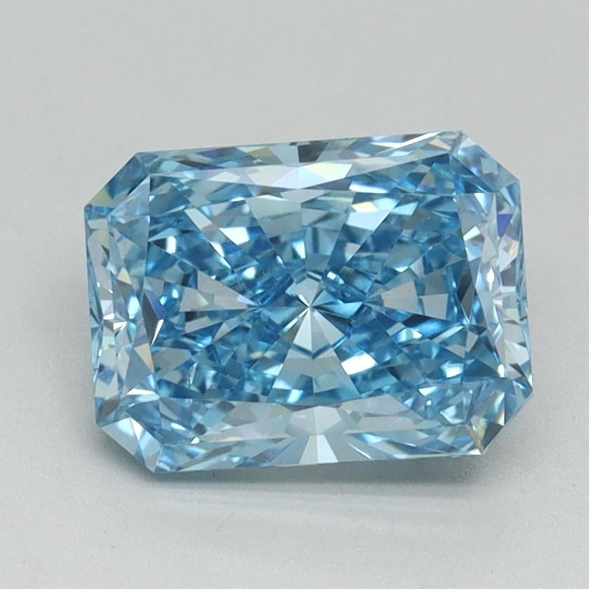 1.71 Ct. Fancy Vivid Blue Radiant Lab Grown Diamond