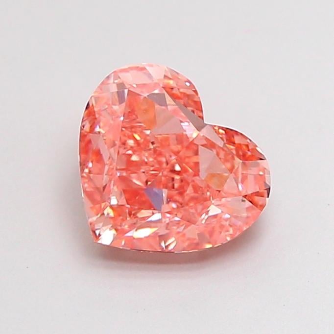1.81 Ct. Fancy Vivid  Pink Heart Lab Grown Diamond