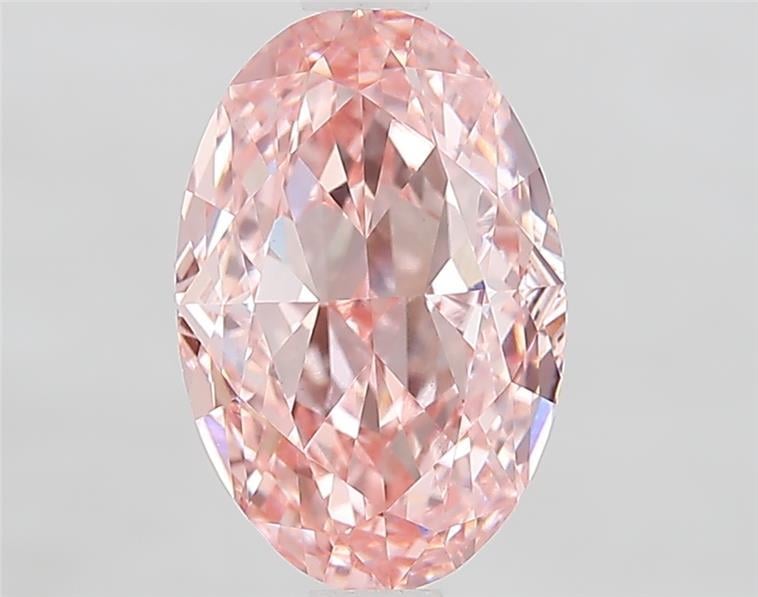 2.14 Ct. Fancy Vivid  Pink Oval Lab Grown Diamond