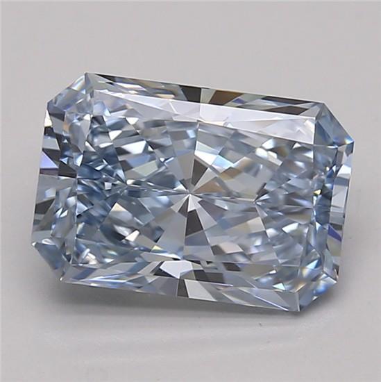 2.50 Ct. Fancy Intense Blue Radiant Lab Grown Diamond
