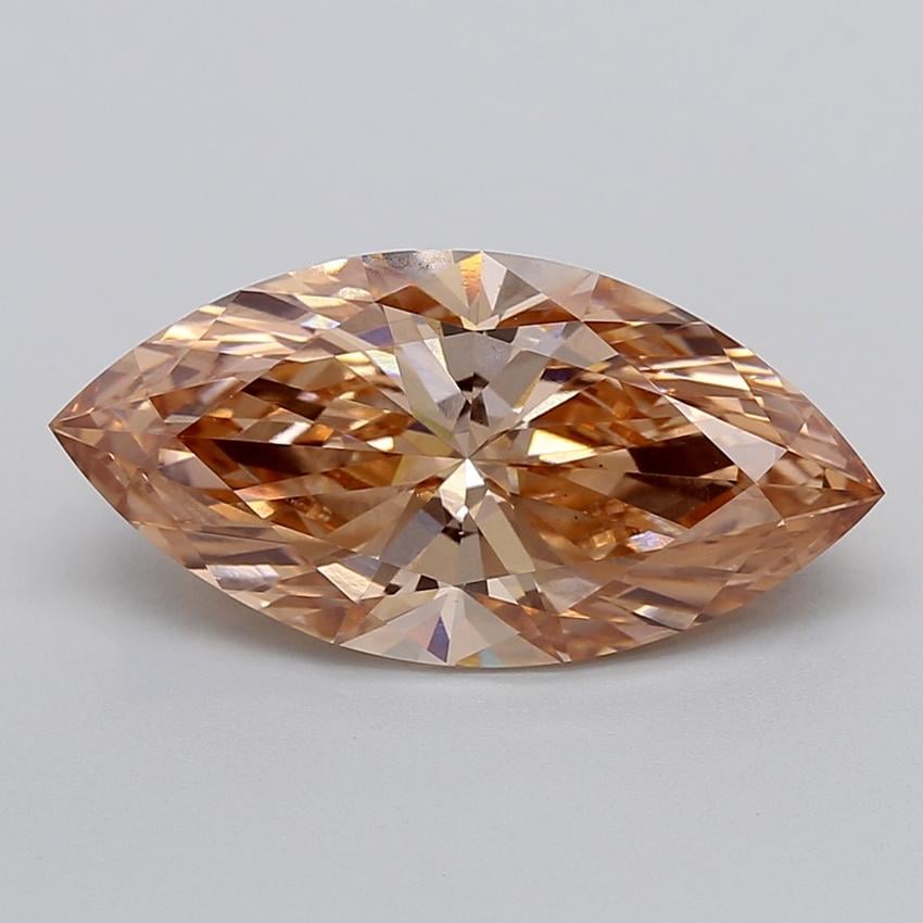 5.14 Ct. Fancy  Brown Marquise Lab Grown Diamond