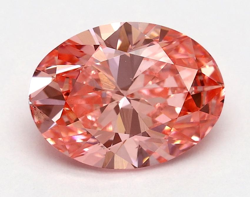 1.95 Ct. Fancy Vivid Pink Oval Lab Grown Diamond