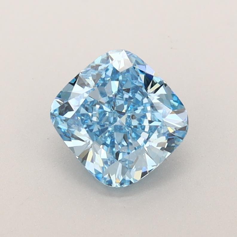 1.01 Ct. Fancy Vivid Blue Cushion Lab Grown Diamond