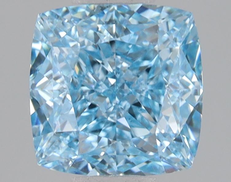 2.08 Ct. Fancy Vivid Blue Cushion Lab Grown Diamond