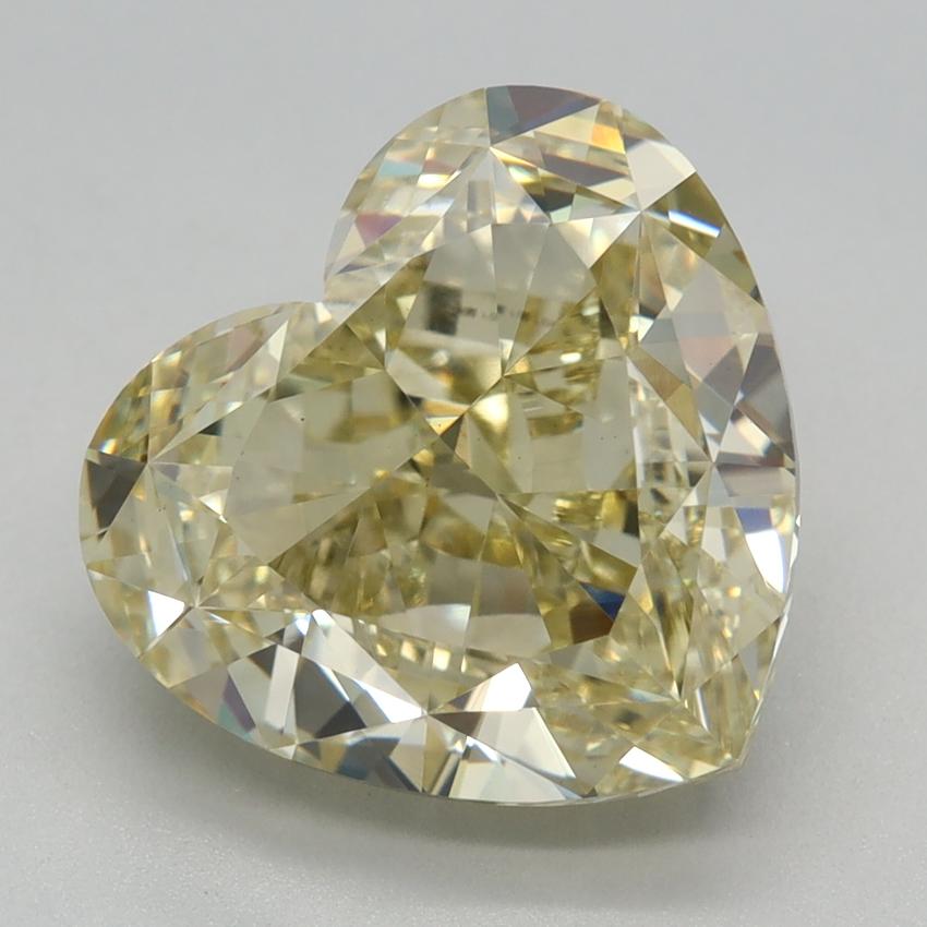 3.73 Ct. Fancy Yellow Heart Lab Grown Diamond