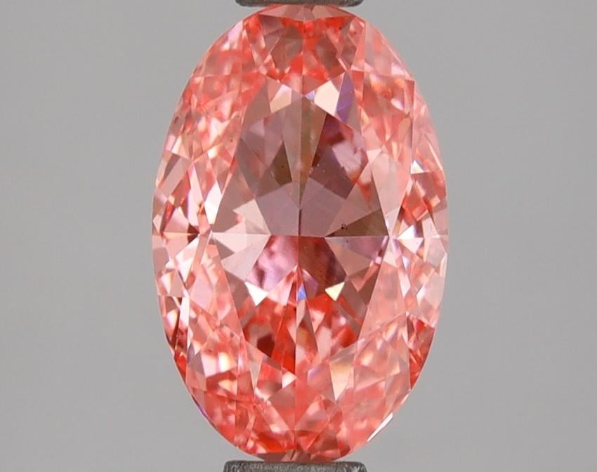 2.03 Ct. Fancy Vivid Pink Oval Lab Grown Diamond