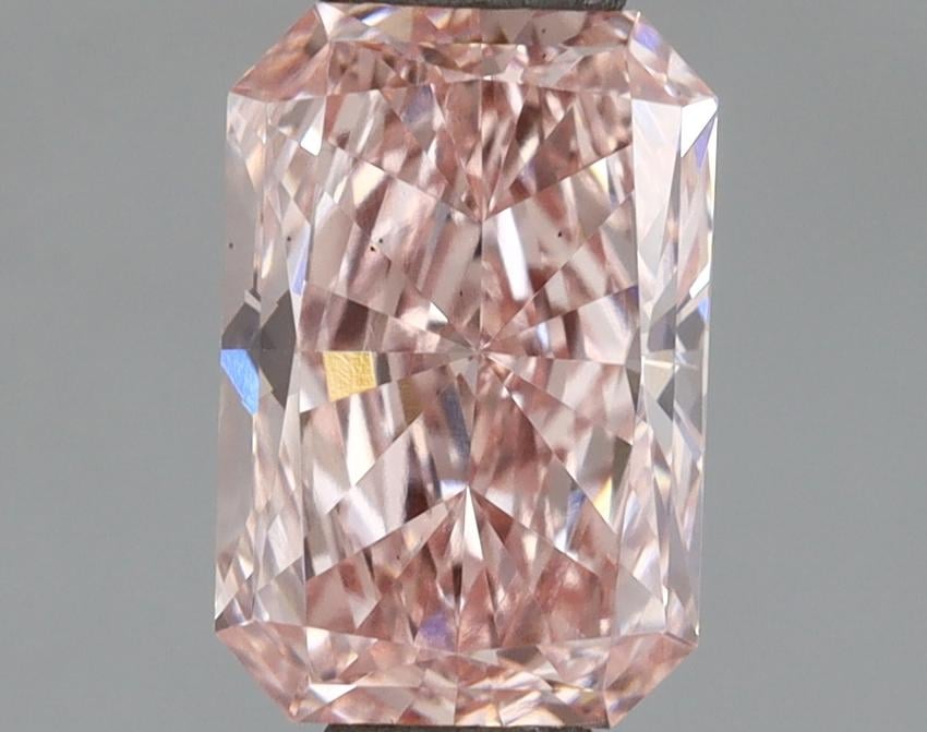 0.92 Ct. Fancy Vivid Pink Radiant Lab Grown Diamond
