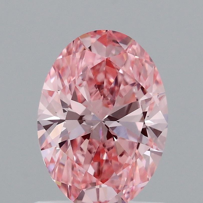 1.00 Ct. Fancy Vivid Pink Oval Lab Grown Diamond