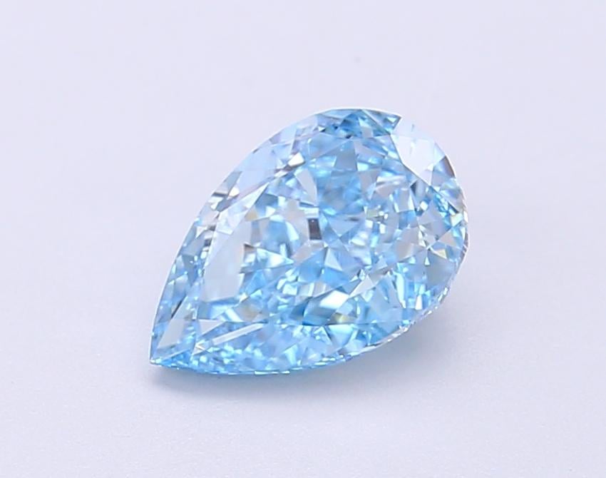 1.3 Ct. Fancy Vivid Blue Pear Lab Grown Diamond
