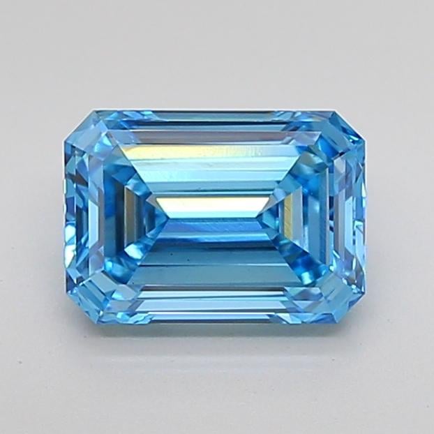 2.50 Ct. Fancy Vivid Blue Emerald Lab Grown Diamond
