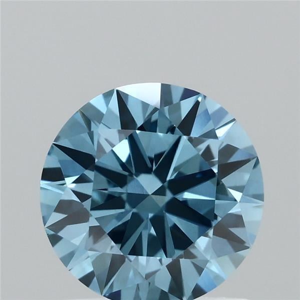 1.11 Ct. Fancy Vivid Blue Round Lab Grown Diamond