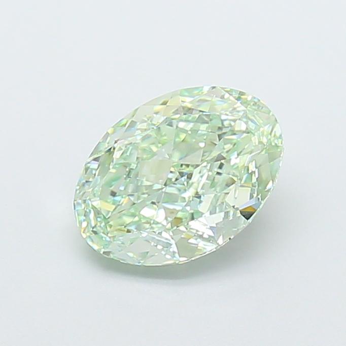 1.86 Ct. Fancy Intense Green Oval Lab Grown Diamond