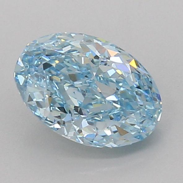 1.57 Ct. Fancy Vivid Blue Oval Lab Grown Diamond