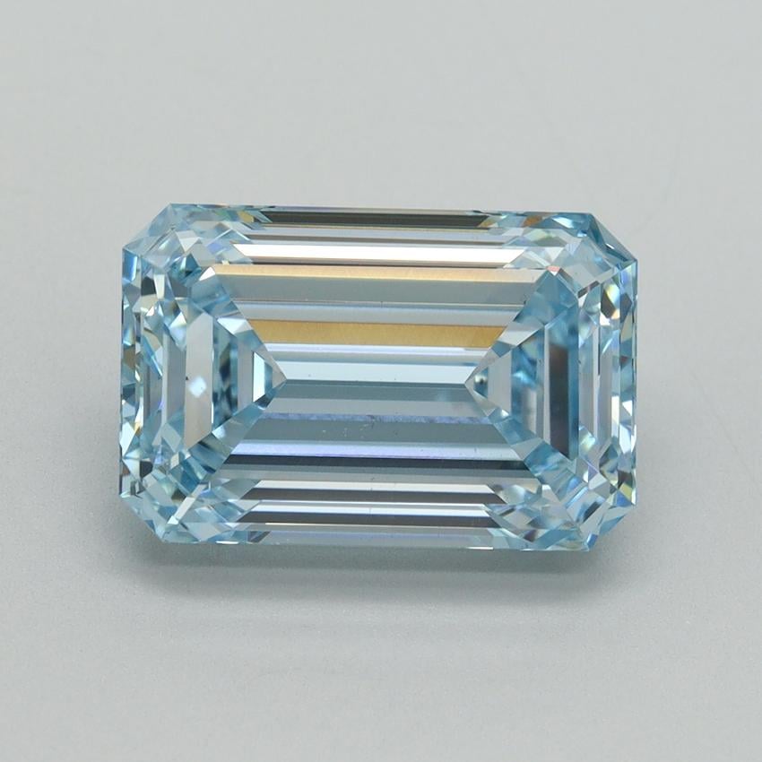5.02 Ct. Fancy Intense Blue Emerald Lab Grown Diamond