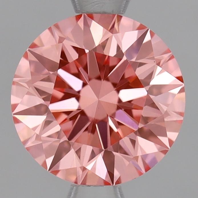 1.09 Ct. Fancy Vivid Pink Round Lab Grown Diamond