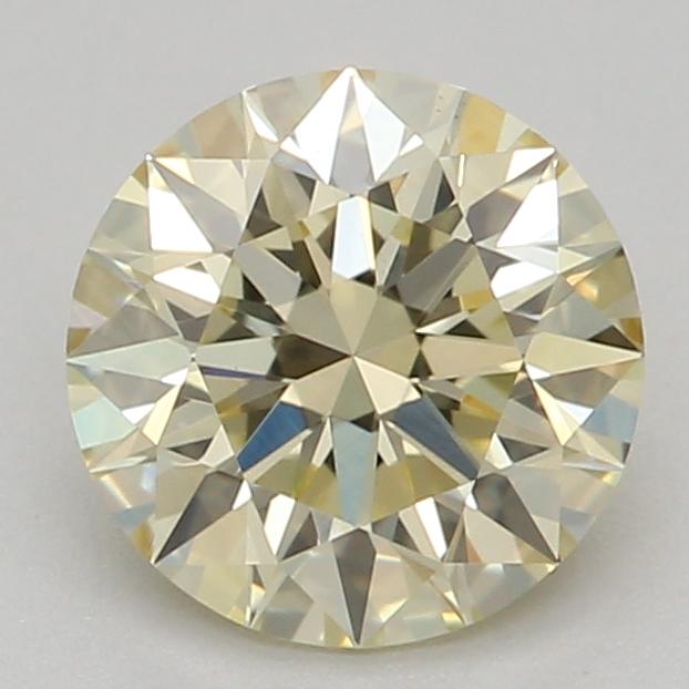 0.77 Ct. Fancy Light Yellow Round Lab Grown Diamond