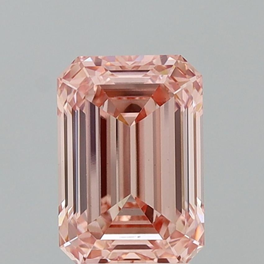 3.78 Ct. Fancy Intense Pink Emerald Lab Grown Diamond