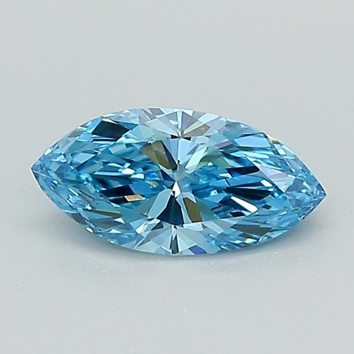0.50 Ct. Fancy Vivid Blue Marquise Lab Grown Diamond