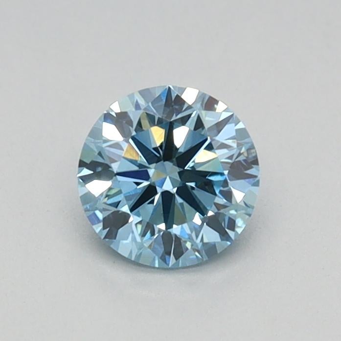 0.34 Ct. Fancy Vivid Blue Round Lab Grown Diamond