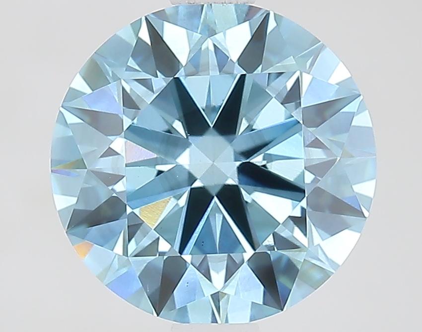 2.07 Ct. Fancy Vivid Blue Round Lab Grown Diamond