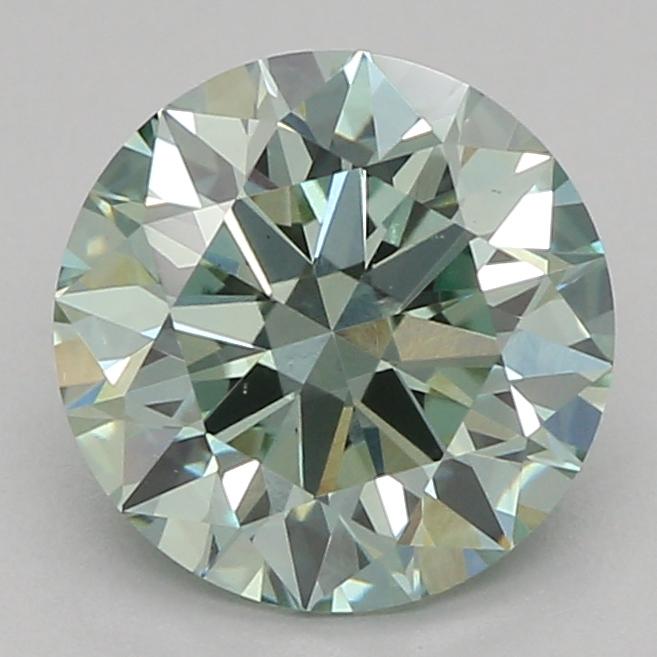 1.01 Ct. Fancy Vivid Green Round Lab Grown Diamond
