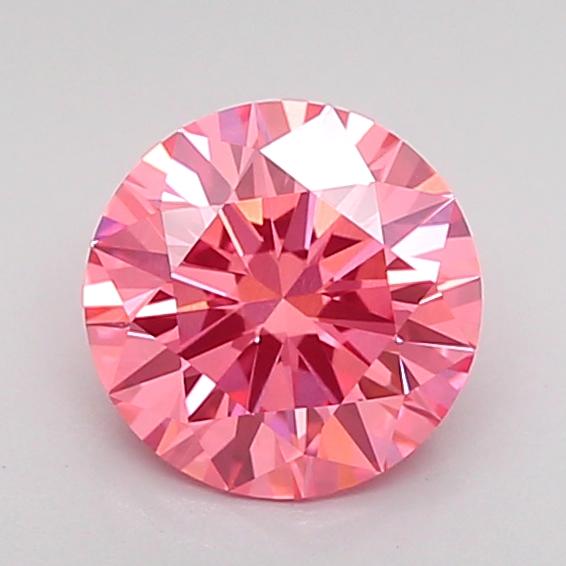1.09 Ct. Fancy Vivid Pink Round Lab Grown Diamond