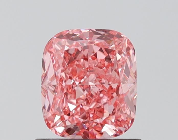 1.01 Ct. Fancy Vivid Pink Cushion Lab Grown Diamond