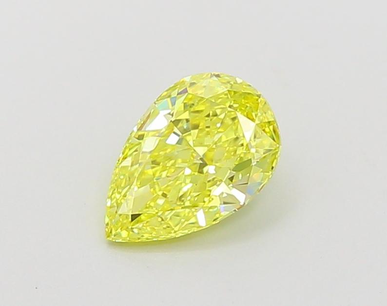1.01 Ct. Fancy Vivid  Yellow Pear Lab Grown Diamond