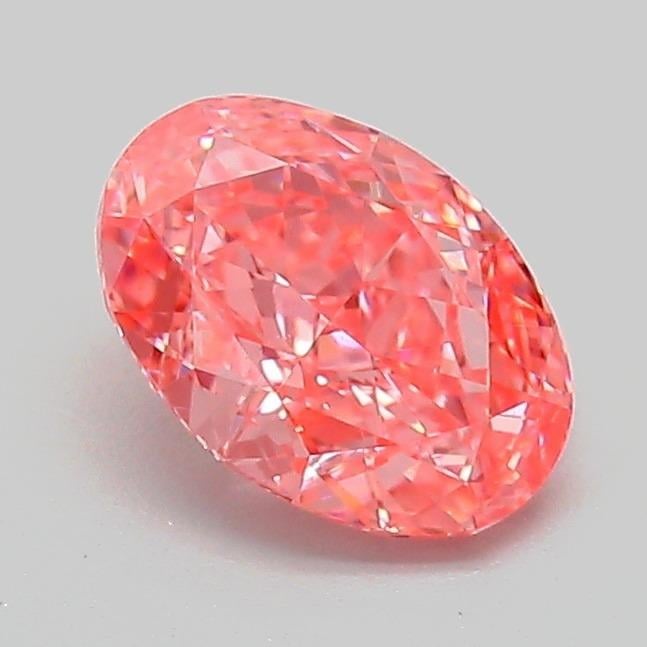 1.01 Ct. Fancy Vivid Pink Oval Lab Grown Diamond