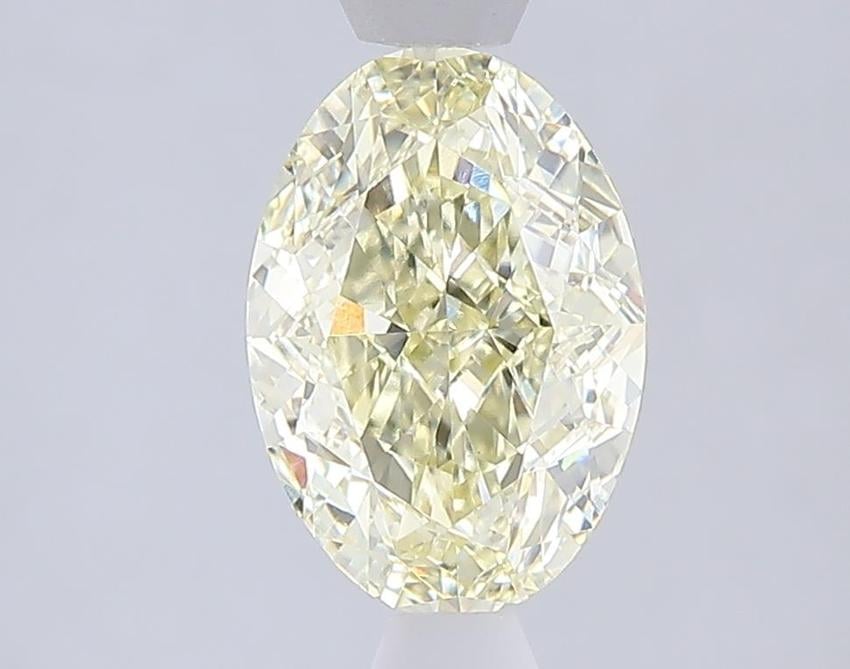 2.04 Ct. Fancy Light  Yellow Oval Lab Grown Diamond