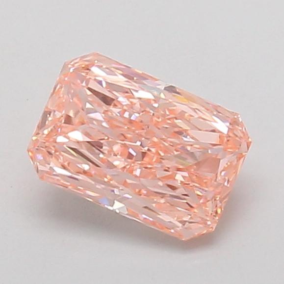 1.07 Ct. Fancy Vivid Pink Radiant Lab Grown Diamond