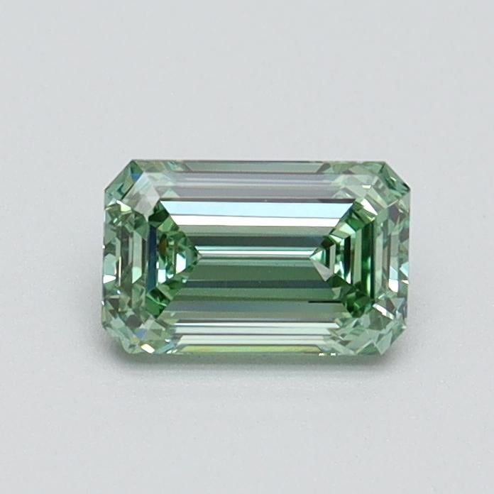 0.53 Ct. Fancy Intense Pacific Green Emerald Lab Grown Diamond