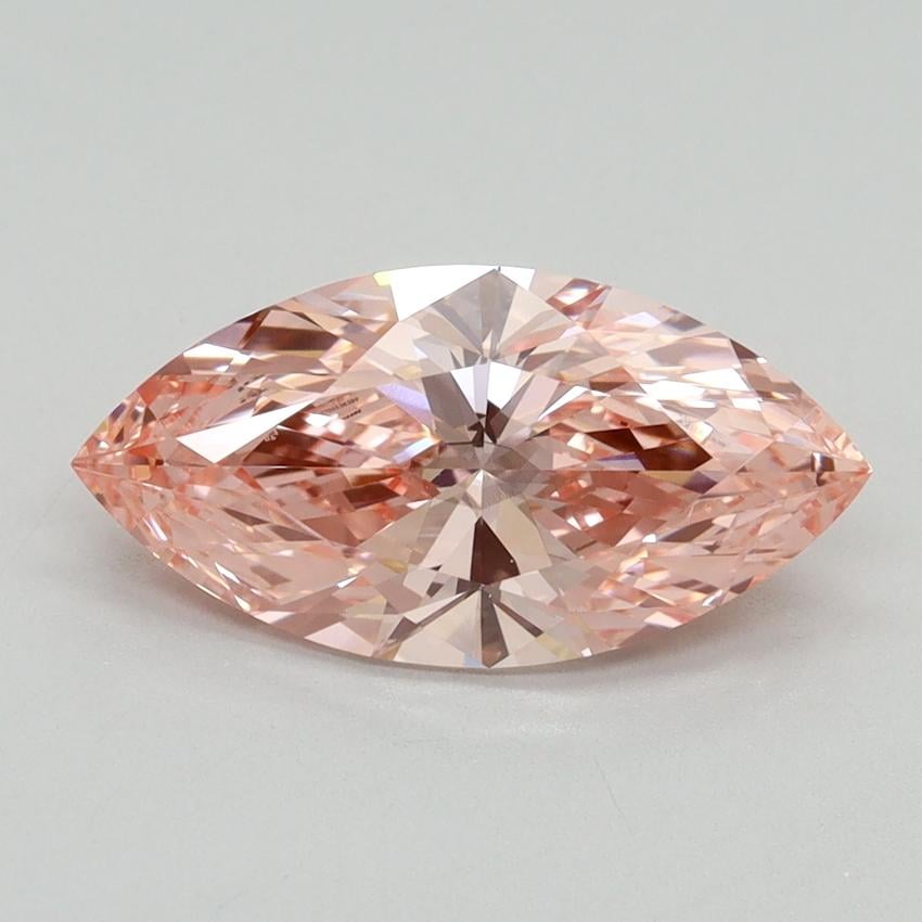 1.99 Ct. Fancy Vivid Pink Marquise Lab Grown Diamond