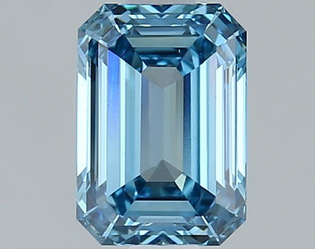 1.00 Ct. Fancy Vivid Blue Emerald Lab Grown Diamond