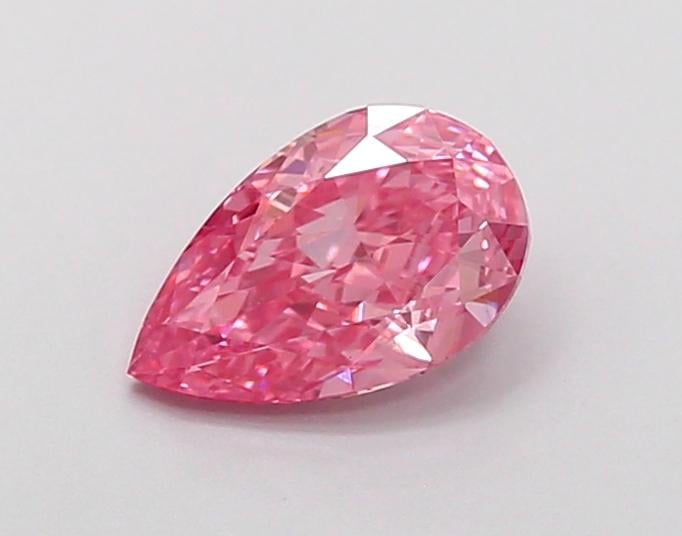 0.77 Ct. Fancy Vivid Pink Pear Lab Grown Diamond