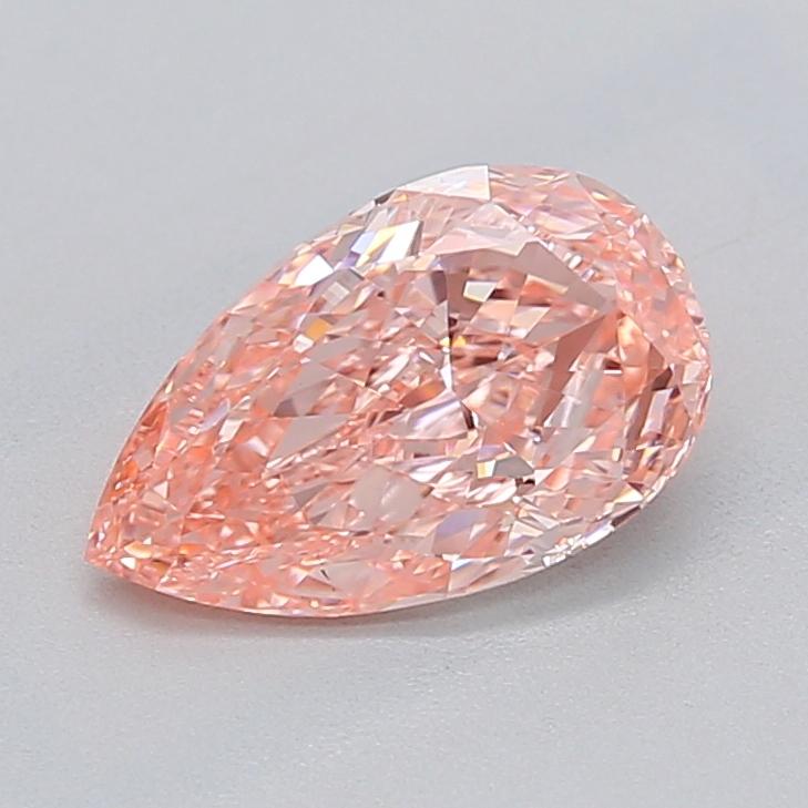 1.04 Ct. Fancy Vivid  Pink Pear Lab Grown Diamond