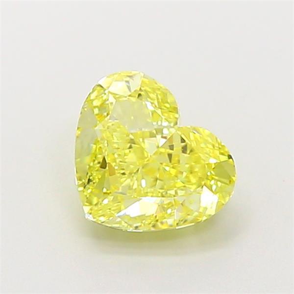 1.10 Ct. Fancy Intense Yellow Heart Lab Grown Diamond