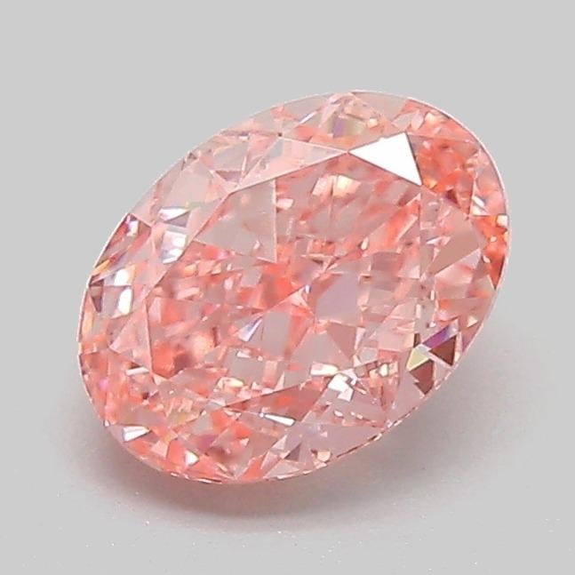 1.18 Ct. Fancy Vivid  Pink Oval Lab Grown Diamond
