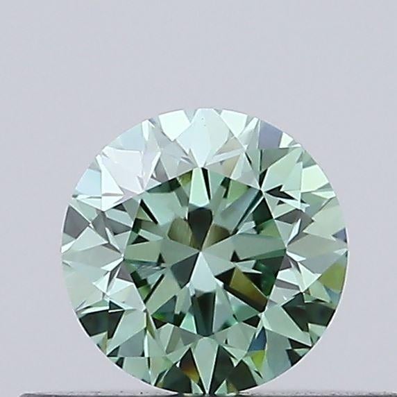 0.34 Ct. Fancy Vivid Green Round Lab Grown Diamond