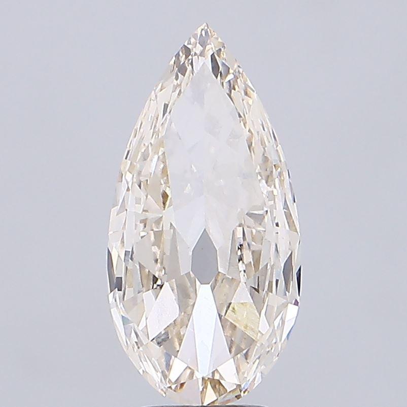 3.52 Ct. Very Light Brown Pear Lab Grown Diamond