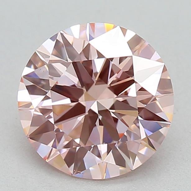 0.88 Ct. Fancy Intense Pink Round Lab Grown Diamond