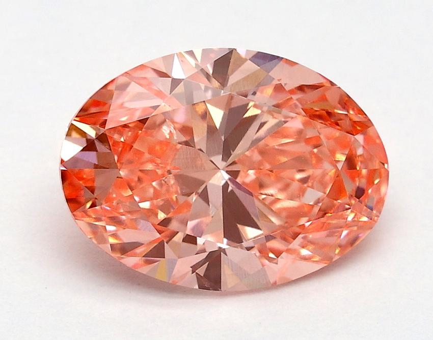 1.70 Ct. Fancy Vivid Pink Oval Lab Grown Diamond